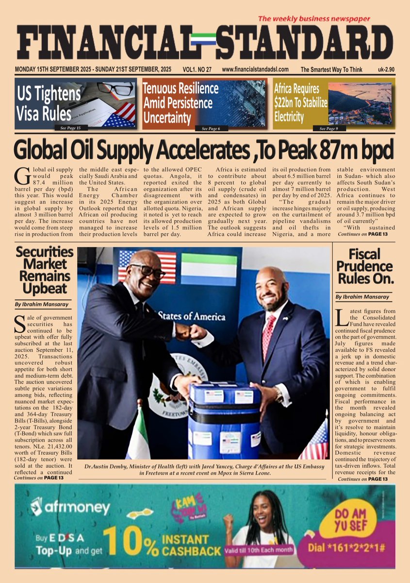 FStandardSL's tweet photo. Hello FS Readers, your *Weekly Digital Publication*

🗞️https://t.co/l5MXggVthI

👉 Follow the Financial Standard News channel on WhatsApp: https://t.co/rdIsAnocBF https://t.co/Ihh5wxSza3