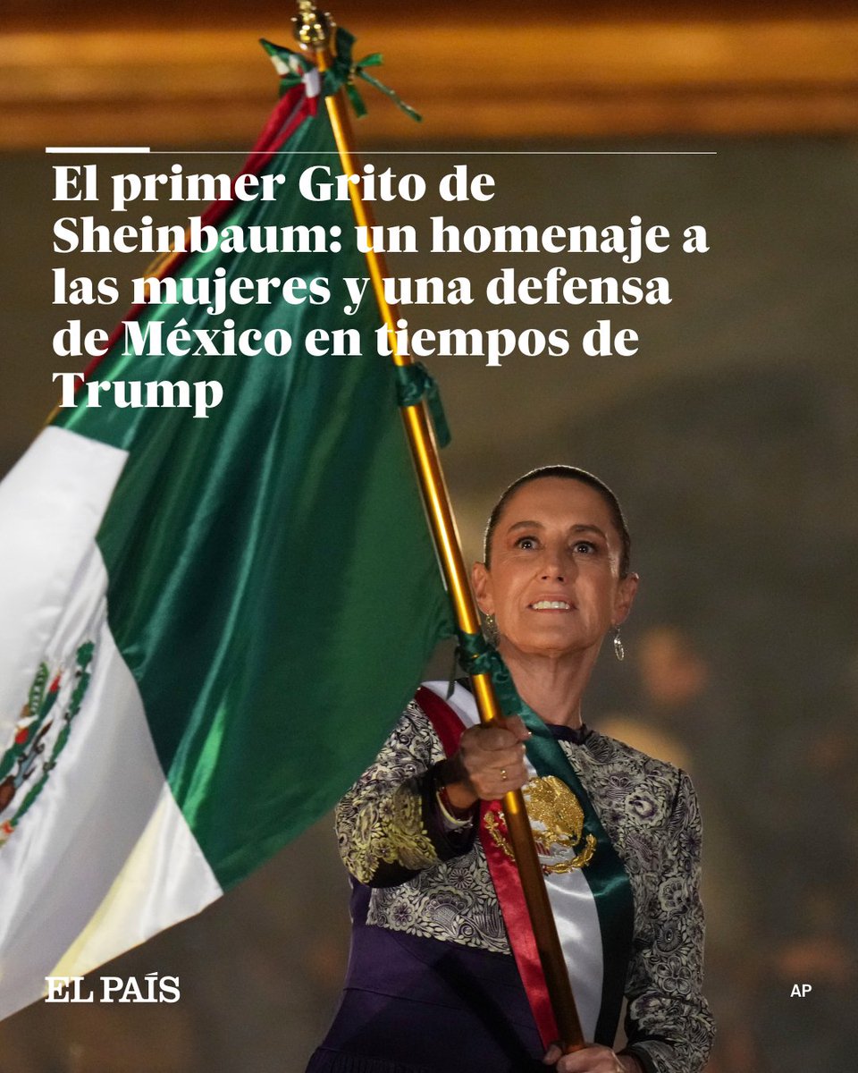 ¡Histórico! 🇲🇽 El Zócalo recibió exultante a la primera presidenta en la historia de México en conmemorar el inicio de la Independencia. En el corazón de la capital, Claudia Sheinbaum celebró el Grito ante una plaza abarrotada con casi 140.000 asistentes

✒️<a href="/DMarcialPerez/">David Marcial Pérez</a>