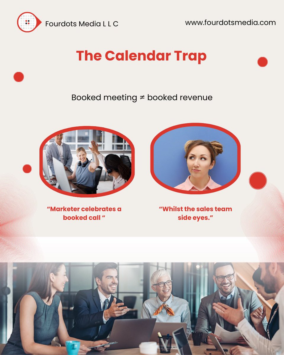 fourdots86's tweet photo. π
Booked β Closed.
The real win is turning meetings into signed deals. Optimize pre-call prep, personalize follow-ups, and keep sales + marketing in sync.
#B2BLeadGen #AppointmentGeneration #SalesFunnel #RevenueGrowth #PipelineOptimization #LeadGenStrategy #B2BMarketing https://t.co/9kyjPPumrO
