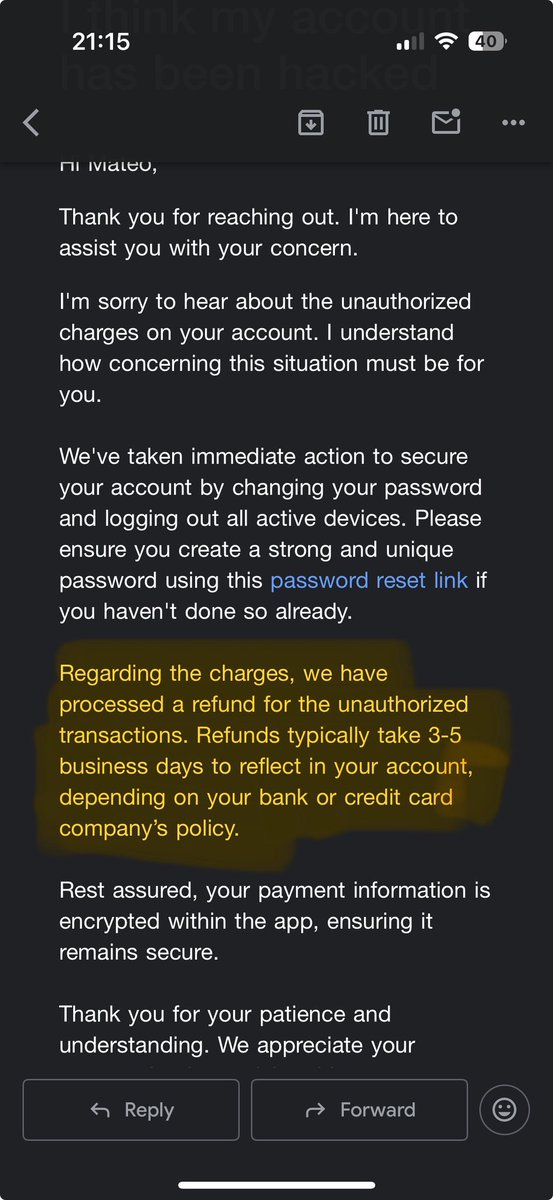 mateeoocarp's tweet photo. @Uber_Support it’s been past a month since you promised me a refund and i still have 3 unauthorized transactions totalling over 1100 dollars that have not been refunded. considering not using uber again if i don’t receive the funds back soon… https://t.co/1jDqkDhHY5