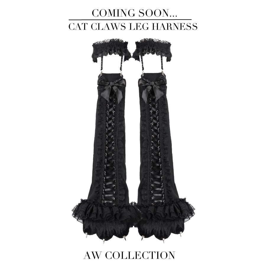 antigones_majoh's tweet photo. CAT CLAWS LEG HARNESS 🐈‍⬛⛓️

Coming soon… 🤍🖤🐈‍⬛🪽
MAJOH AW COLLECTION 🪽🪽

#majoh #harajuku #tokyo #japan #cat #neko https://t.co/JsQvIzWz81