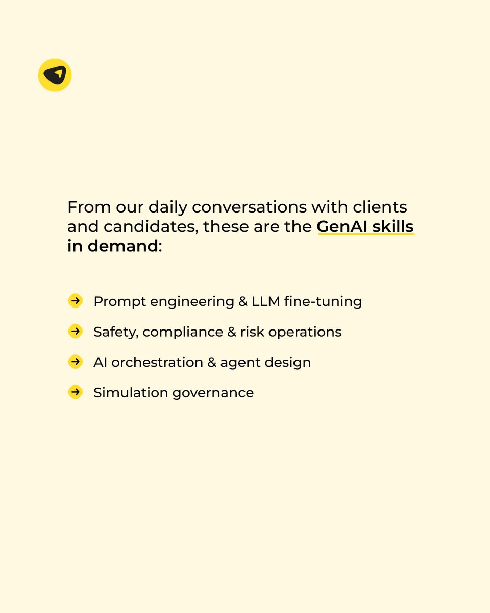 weareuplers's tweet image. 1 engineer for every 10 GenAI roles in India.

🚨 The gap is real.

The winners?

Engineers who solve real problems with AI, not just code.

⚡️ Which GenAI skill should talent double down on?

#genai #aitalent #aiengineering #futureofwork #aiskills #techcareers #upskilling