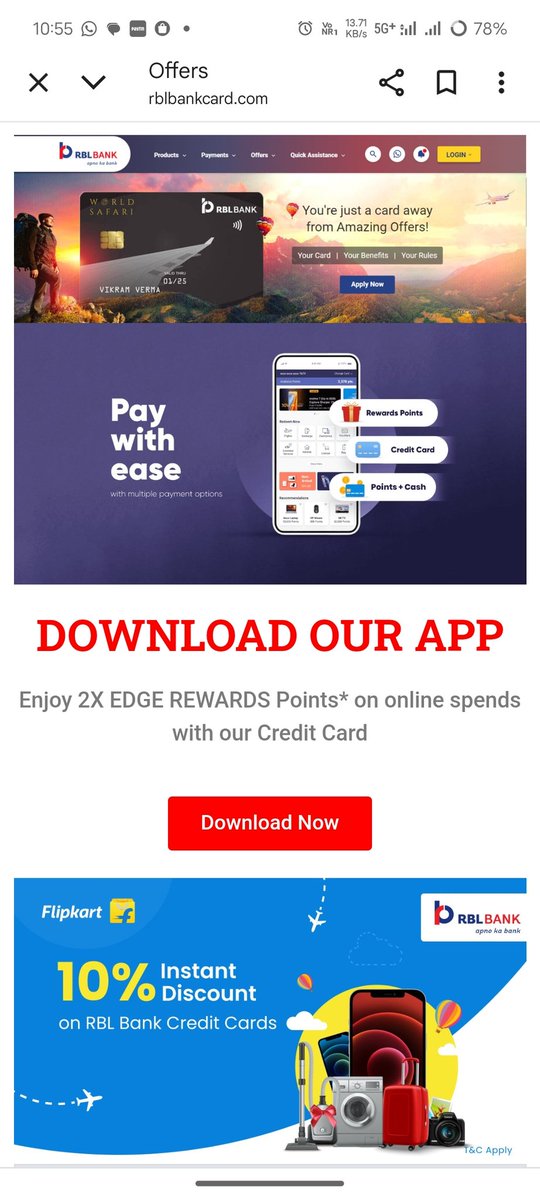 jitugoyal64's tweet photo. Hello @rblbank , @RBLBankCares tumhare koi farzi domain use kar hai .aur logo ko call karke unhe bewakoof bna rha hai aur money fraud kar rha hai . Please iss farzi domain https://t.co/vamdr5GtYu ko jaldi se band karaiye . 

Your credit card customer 

Jitendra Goyal  🙂 https://t.co/6Ui8I4EZql