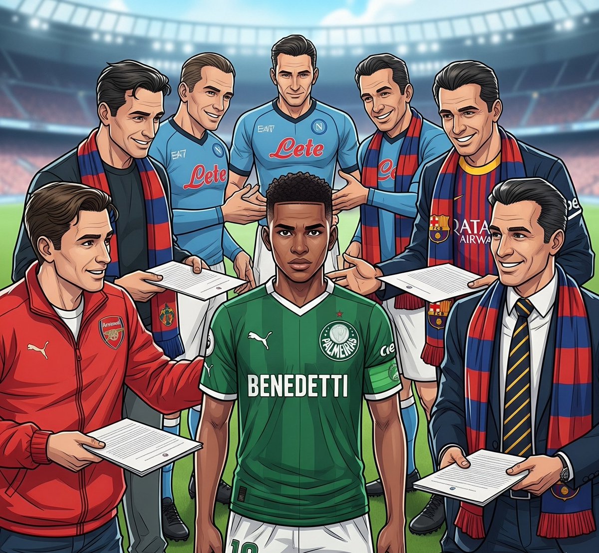 Arsenal, Barca, Napoli rebutan Benedetti.
Fans: Siapa Benedetti?
Scout: Calon sakit kepala striker Eropa. ⚔️😂
 Analisis Selengkapnya👇
zhevashevchenko.blogspot.com/2025/09/arsena…

#Barcelona #Arsenal #Napoli #Palmeiras