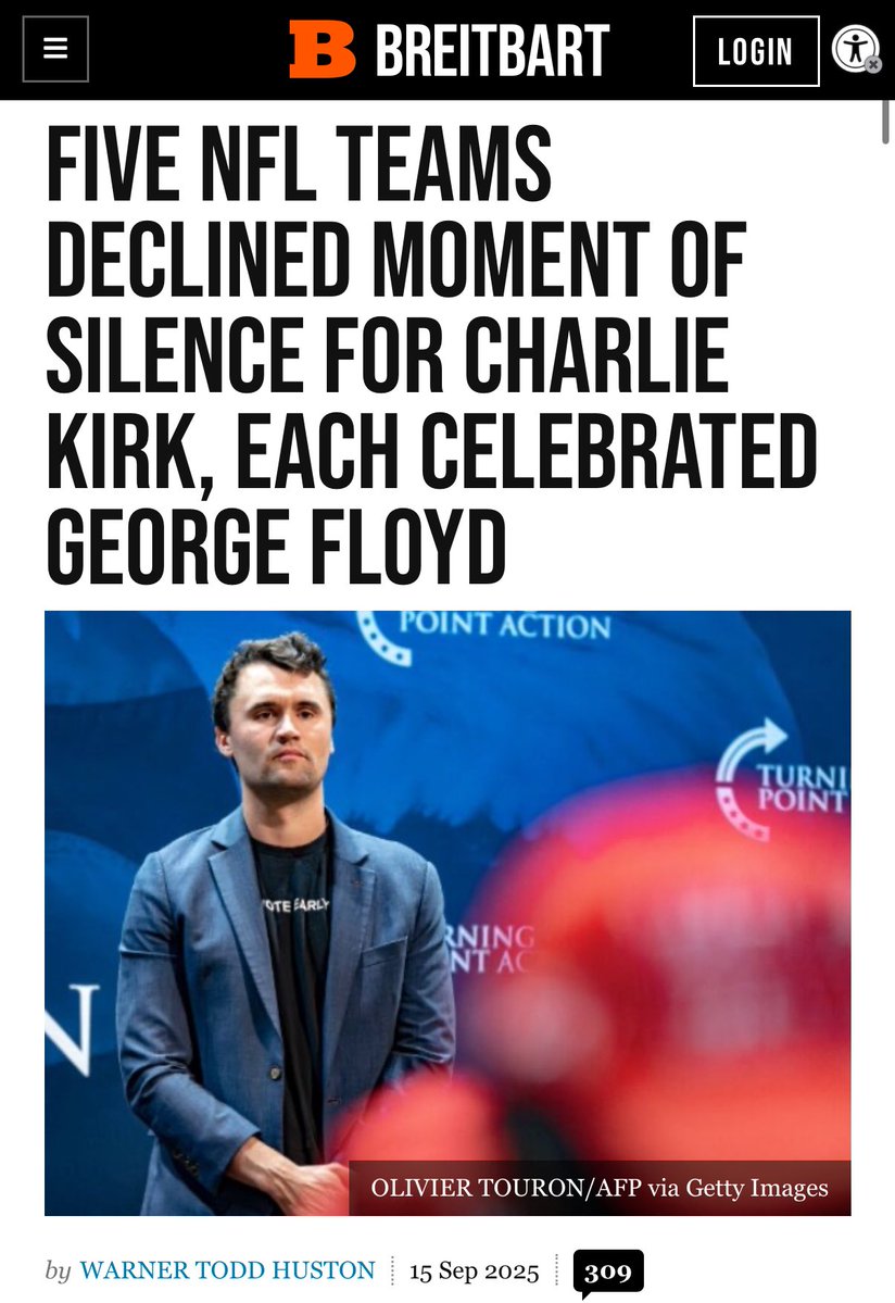 Libs of TikTok (@libsoftiktok) on Twitter photo NAME AND SHAME
The Ravens <a href="/Ravens/">Baltimore Ravens</a>
The Bengals <a href="/Bengals/">Cincinnati Bengals</a>
The Detroit Lions <a href="/Lions/">Detroit Lions</a>
The Colts <a href="/Colts/">Indianapolis Colts</a>
The Vikings <a href="/Vikings/">Minnesota Vikings</a>
They honored George Floyd, a career criminal who overdosed on fentanyl but refused to honor Charlie Kirk.
Important to know where they stand! NAME AND SHAME
The Ravens <a href="/Ravens/">Baltimore Ravens</a>
The Bengals <a href="/Bengals/">Cincinnati Bengals</a>
The Detroit Lions <a href="/Lions/">Detroit Lions</a>
The Colts <a href="/Colts/">Indianapolis Colts</a>
The Vikings <a href="/Vikings/">Minnesota Vikings</a>
They honored George Floyd, a career criminal who overdosed on fentanyl but refused to honor Charlie Kirk.
Important to know where they stand!