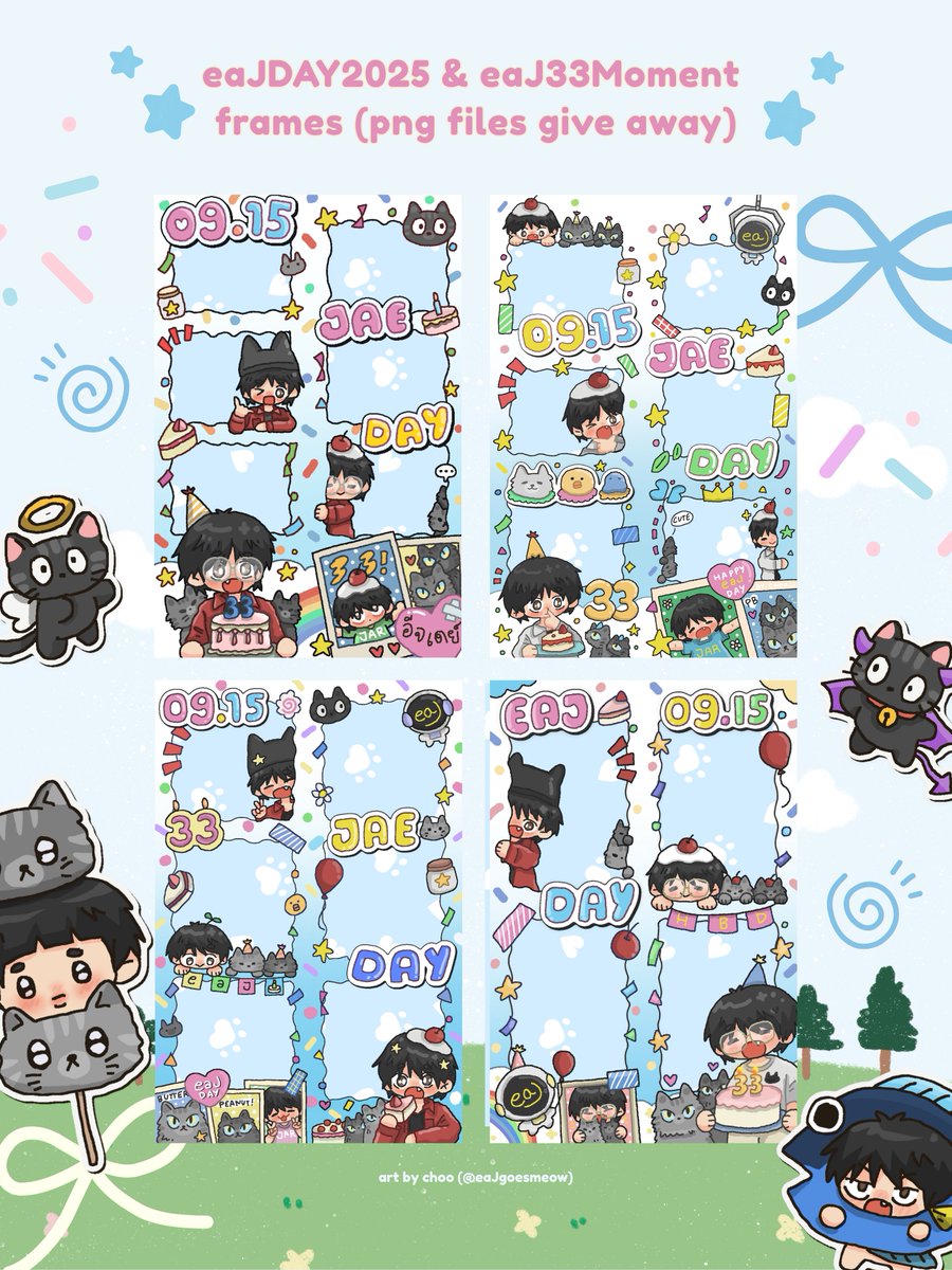 eaJgoesmeow's tweet photo. ⋆ ˚｡⋆ png give away ⋆          
      ⋆  eaJ Day 2025 frames ⋆｡˚ ⋆  

⋆ feel free to use / print  
⋆ personal use only   

🔗 https://t.co/GUNLuGRlRb

#eaJPark #eaJDay2025 #อีจเดย์ #eaJ33Birthday #eaJ33준비됐어 https://t.co/hqKRgLwBBF