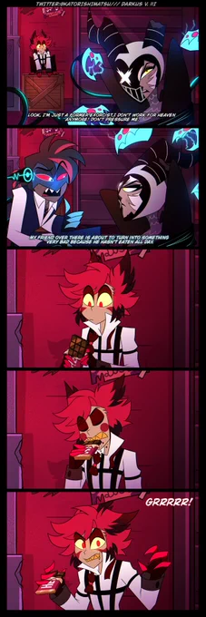 Grrr 🦌🍫

#HazbinHotel #HazbinHotelFanart   #voxvel #Staticdoll #charlastor #radiobelle #fankid 