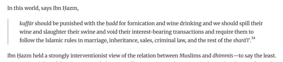 Pro-lesbian, liberal Muslim thinker Ibn Hazm with another very moderate take: