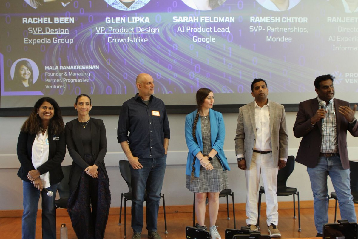 ranzeeth's tweet image. Moderated amazing AI Design Panel “From Logic to Emotion” at AI Vibe Summit: design, tech &amp;amp; biz unite on human-centered AI, scaling, ethics, and trust. Outstanding Speakers: @GlenLipka, @rachelbeen, @SarahFeldmanSF, @rameshchitor Blueprint for AI everyone loves. #AI #AIExperience