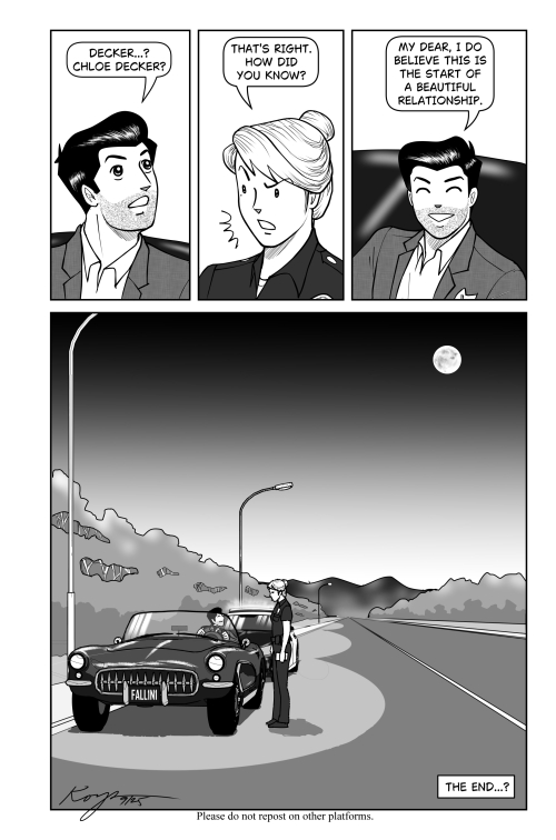 Hi everybody! Here's #LuciferInDevelopmentComics #500: the 4 page finale! Thank  you so much for staying with me for so long.  You're all the best!🥰🥰🥰💖💖💖
Joe &amp; Ildy say their goodbyes to Lucifer, and give him a parting  gift....🥰🥰🥰 Enjoy! 💖💖💖#LuciferNetflix #Lucifer