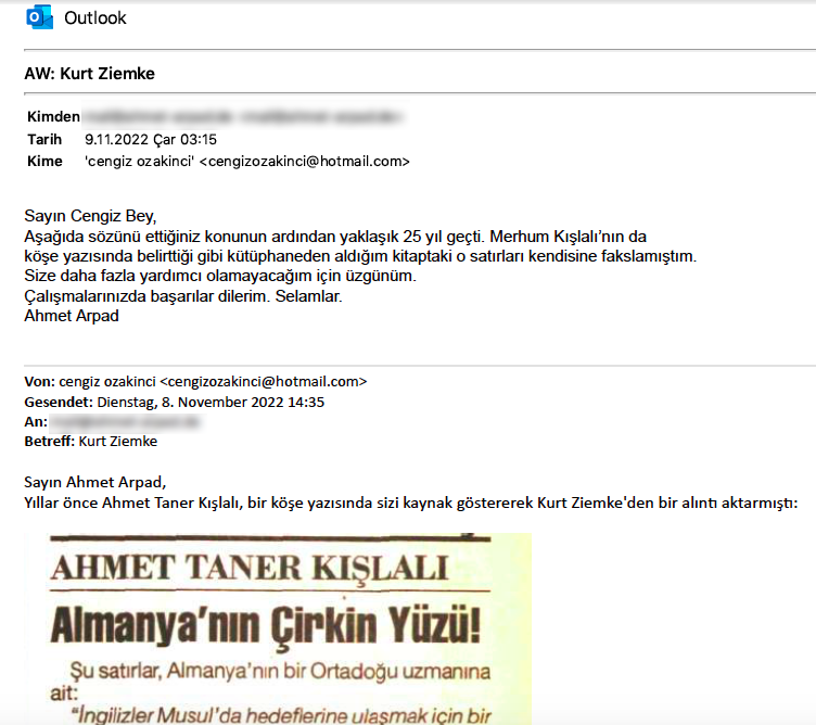 Kurt Ziemke, Ahmet Arpad, Ahmet Taner Kışlalı, (Cumhuriyet 09.12.1998.)
Dr. Kurt Ziemke "Die Neue Türkei" (Yeni Türkiye), bağlantıdan indirebilirsiniz: 👉 opendata.uni-halle.de/handle/1981185…