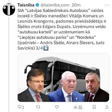 LTV ziņas noklusē pārvadātāju  saistību ar Šleseru, Šķēli un Savicki, kuri uzvar iepirkumus par dempinga cenām, šoferiem maksā nožēlojamas algas un nespēj izpildīt līgumus. PRO <a href="/Sat_Min/">Satiksmes ministrija</a> piespēlē Šleseram, bet mums melo, ka šis Siliņas ģimenes draugs esot opozīcija.