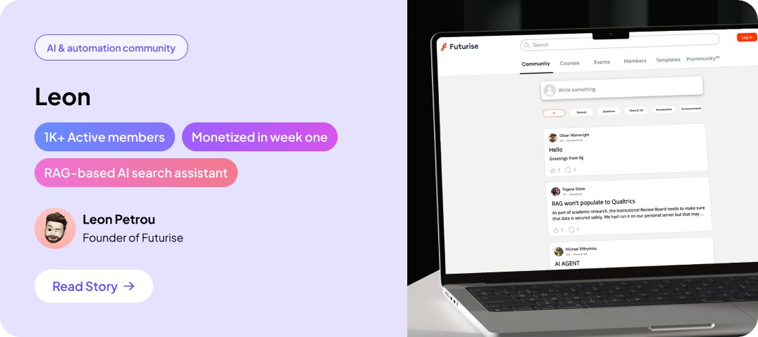 jackcoder0's tweet image. 2/ 🌐 0 → 1: From idea to launch
This Udemy instructor turned his course site into a full AI & automation learning community — monetized in week 1.
Forums, template marketplace, membership, RAG search… all inside one Momen app.
From simple idea → complex, customized &…