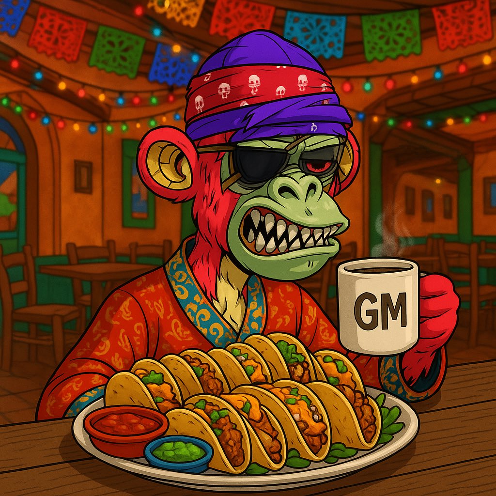 NFTparent's tweet photo. GM, Happy Taco Tuesday! https://t.co/PiIGvggWb5
