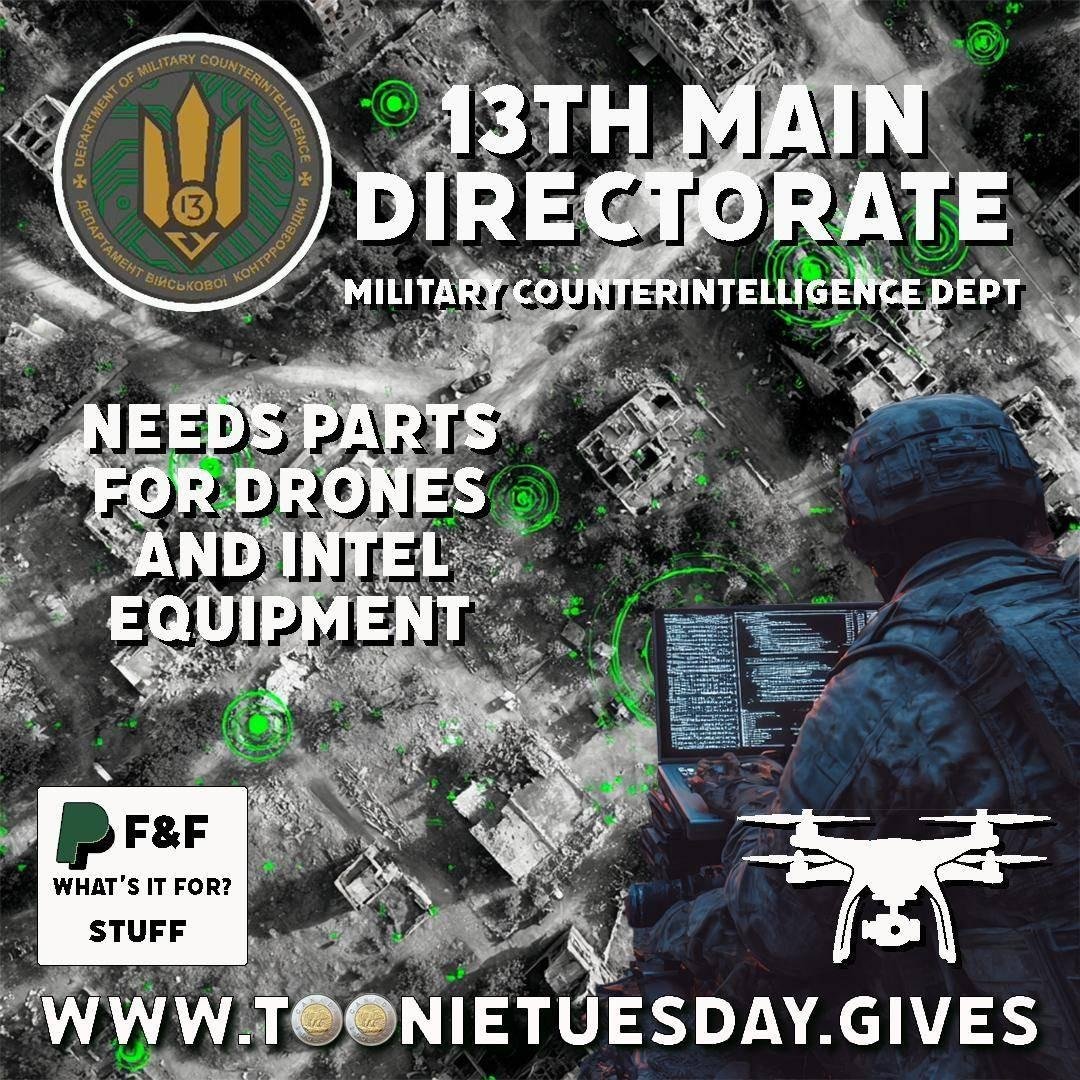 toonie_tuesday's tweet image. 🔼 It’s Toonie Tuesday  🔼

13: Lucky for 🇺🇦, Unlucky for 🇷🇺

This week, we’re joining @RimaFellaria to raise funds for the 13th Main Directorate of Ukraine’s Military Counterintelligence Department of the Security Service of Ukraine. These elite operatives carry out high-risk