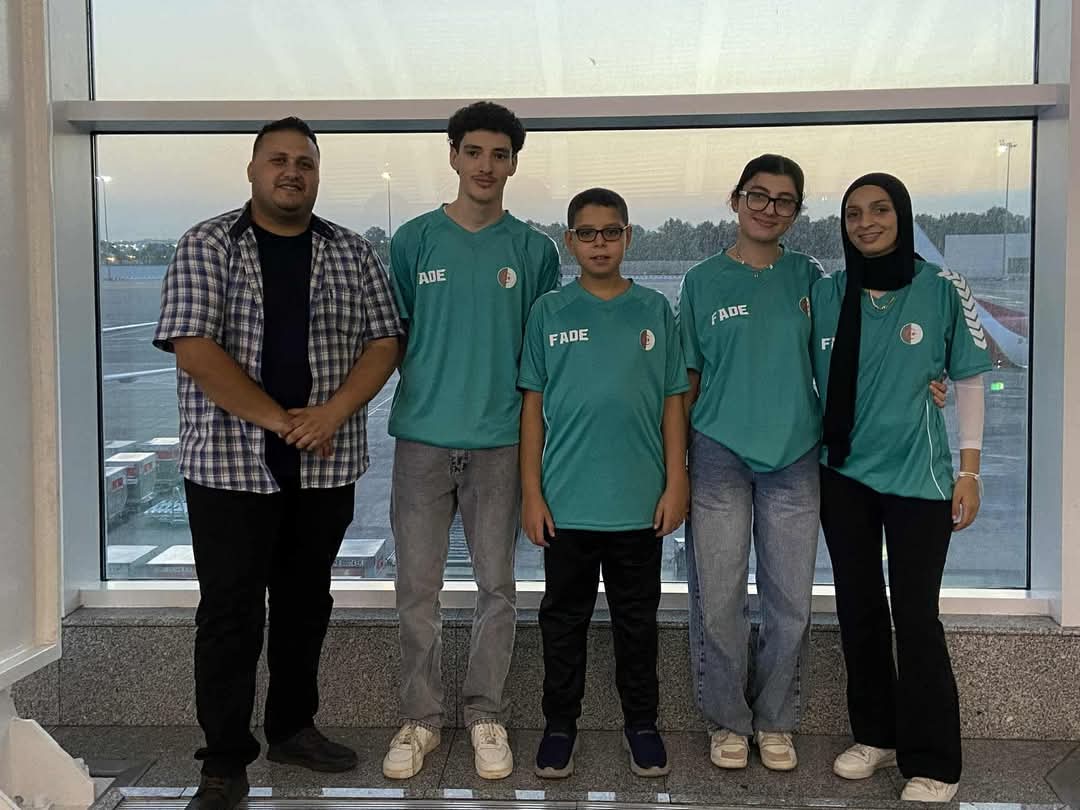AfricanChessCon's tweet image. Team Algeria enroute to Cape Verde for the 2025 African Junior Chess Championship. Chahrazed Djerroud will be aiming to defend her crown for the third consecutive time, while Ryma Nassr sets her sights on emulating her elder sister, Lina Nassr, by clinching the championship title