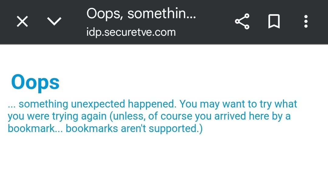 Moner's tweet photo. @CraveCanada I suddenly can't sign in by TV provider (Telus) on the app or website... getting this error message? https://t.co/X0Q0udWnxZ
