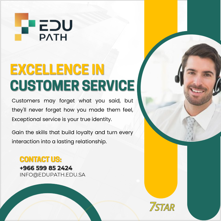 EdpathTraining's tweet photo. Take your customer experience to a 7-star level!

#EDUPATH’s Customer Service Excellence course equips you with the skills for effective communication, professional client handling, and building lasting loyalty that strengthens your brand reputation. https://t.co/TyzI4iAAk6