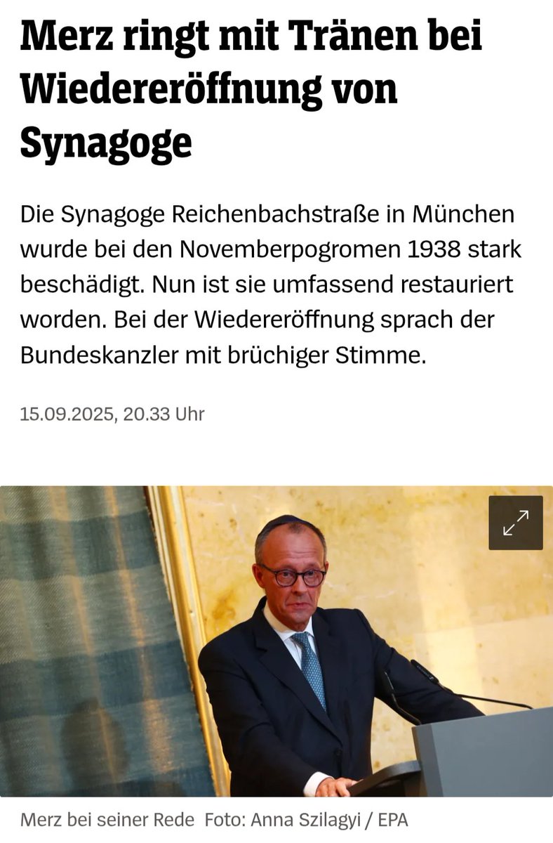 Keine Emotionslosigkeit wie Scholz.
Friedrich Merz ist ein Kanzler, der auf der Weltbühne staatsmännisch agiert und doch die Größe hat, zu zeigen, was ihn bewegt. Ein Kanzler der Mensch bleibt! Ein Kanzler mit Herz!
