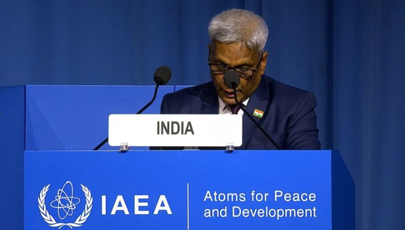 India’s statement at Atoms for Peace

🚀 ⚛️The nuclear energy mission of India is historically rising! #nuclearenergymission

From powering the grid &amp; pioneering fast reactors, to breakthroughs in cancer care- India’s nuclear trajectory is lighting up homes, advancing science,