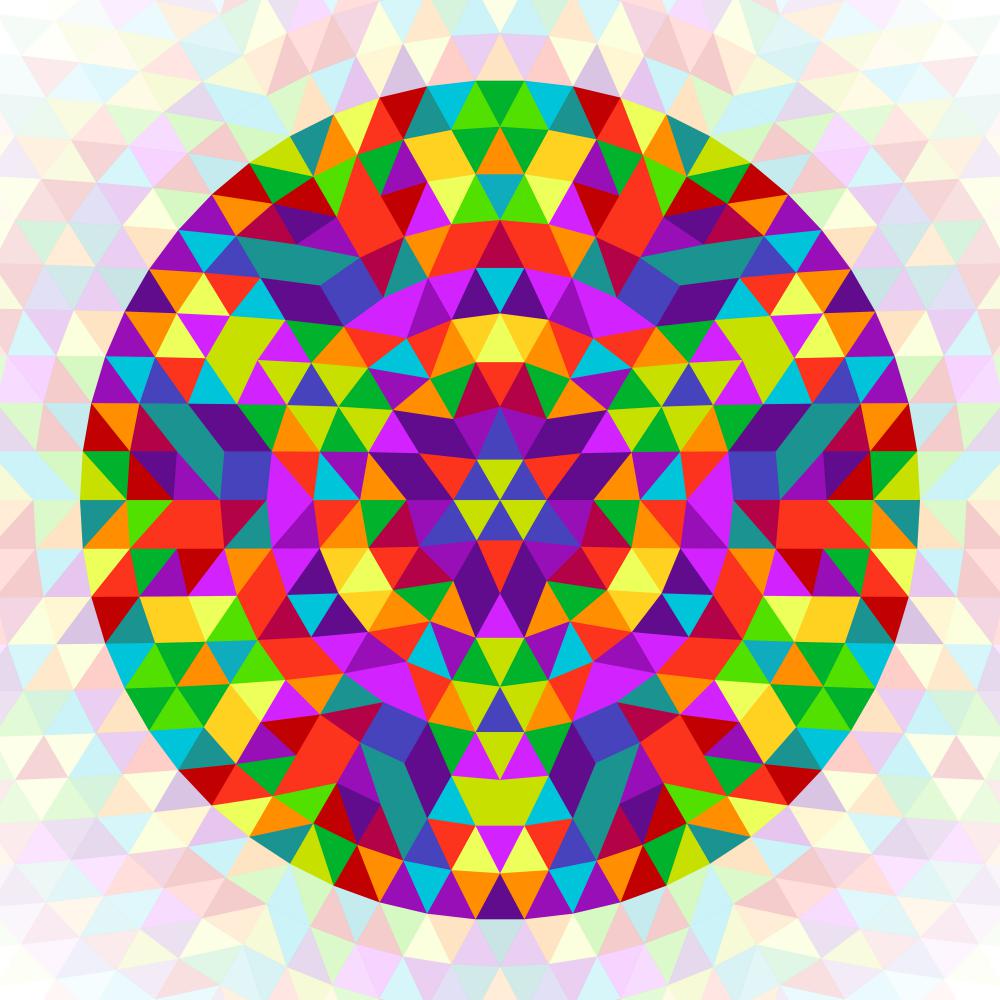 DavidZydd's tweet photo. Circular geometrical triangle mandala design - vector art from color triangles https://t.co/2L4fjssWWk #DavidZyddVectors  #Triangle #Circular #Ornate #Color #ColorPattern #Mandala #Geometric #Design #Triangles #Geometry https://t.co/uzVNQuRetg
