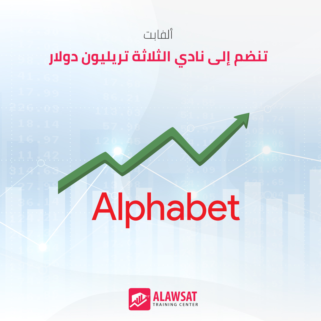 الشركة الأم لغوغل تجاوزت قيمة سوقية قدرها 3 تريليونات دولار، لتنضم إلى النادي الحصري الذي يضم أبل، مايكروسوفت، وإنفيديا.

بعد ارتفاع بنسبة 4% يوم الاثنين، أغلقت ألفابت عند3.05  تريليون دولار، مؤكدة مكانتها بين عمالقة السوق.