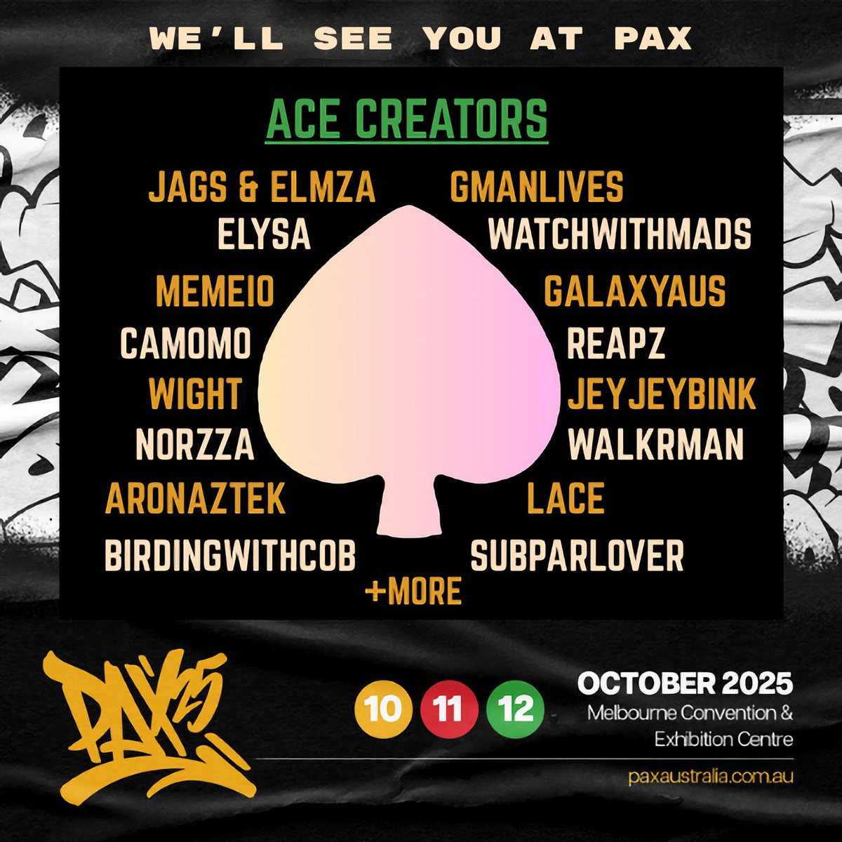 New lineup just dropped ➡️<a href="/PAXAus/">PAX Australia</a> 2025 🏆