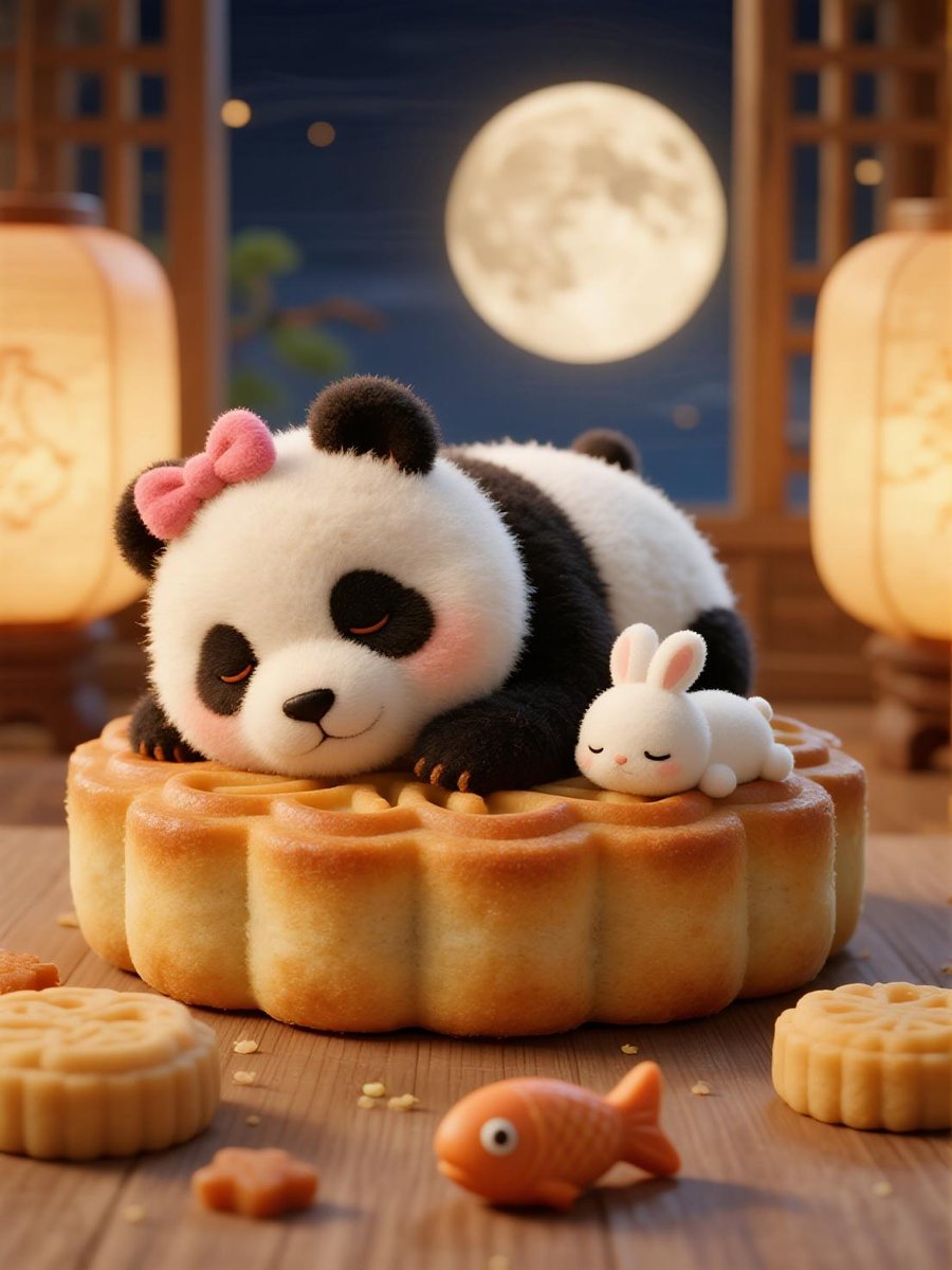 tan_hua18069's tweet image. Good night! Sweet dreams! #AIGC #Panda