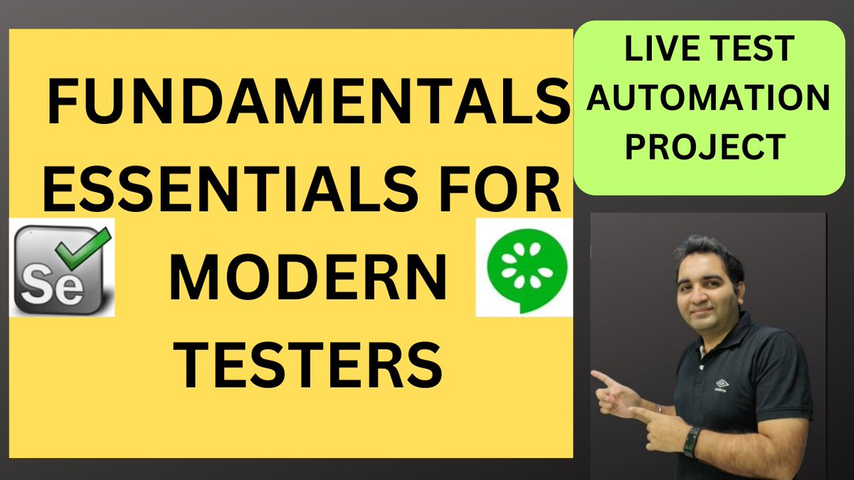rdautomation's tweet image. New video on Fundamentals Essentials For Modern Testers is out.
youtu.be/Sr6XcpYifDA
Like, Share &amp;amp; Subscribe our channel.
#testingjobs #qajobs #rdautomationlearning #rdtechnicallearning