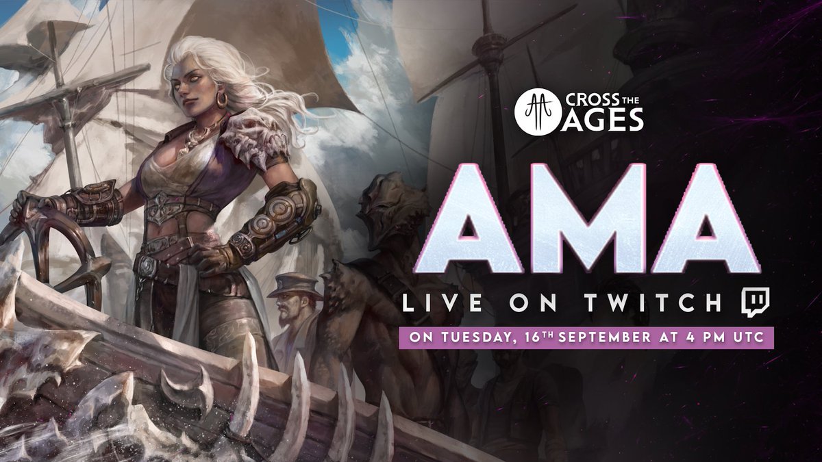 📣 AMA Today

Cross The Ages invites you to join the team today on Twitch.

📅 Today 4 PM UTC
🔗 twitch.tv/crosstheages

We will answer your questions and feedback on the CTA Portal.