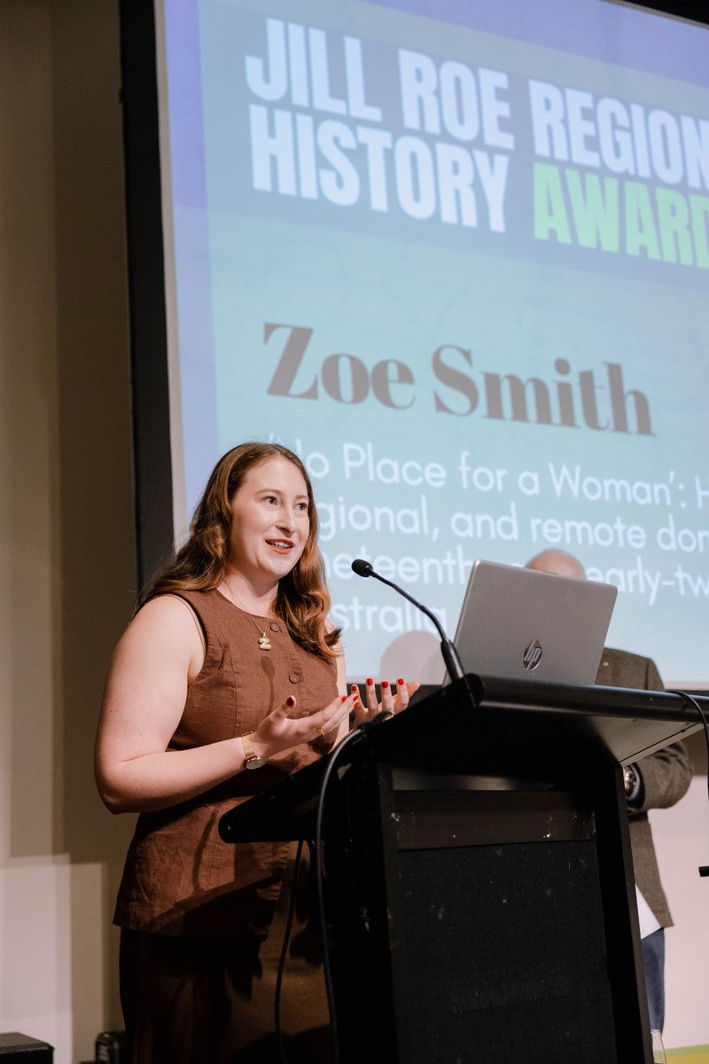 The winner of the 2025 Jill Roe Regional History Award is Zoe Smith, for her essay, ‘No Place for a Woman’: Historicising rural, regional, and remote domestic violence in late-nineteenth- and early-twentieth-century Australia

Read Zoe's statement via buff.ly/oPiYLzJ