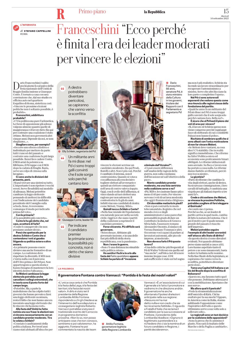 La mia intervista a Repubblica di oggi