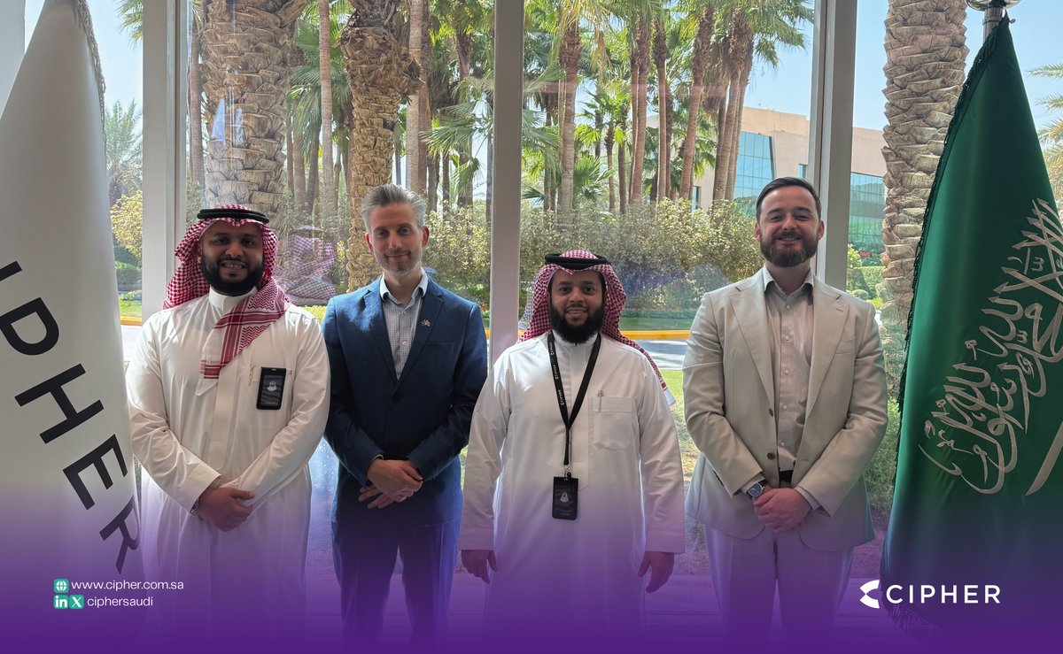 Cipher | سايڤر (@ciphersaudi) on Twitter photo تشرفنا بزيارة السيد ويليام ثاير مسؤول الأمن السيبراني البريطاني في دول الخليج العربي و السيد مارتن غارستكا مسؤول السياسات الداخلية البريطانية من <a href="/FCDOGovUK/">Foreign, Commonwealth & Development Office</a> حيث أتاحت الزيارة فرصة لتعزيز أواصر التعاون وتبادل الخبرات ومناقشة مجالات الشراكة المستقبلية 🇸🇦 🇬🇧
We had the honor of تشرفنا بزيارة السيد ويليام ثاير مسؤول الأمن السيبراني البريطاني في دول الخليج العربي و السيد مارتن غارستكا مسؤول السياسات الداخلية البريطانية من <a href="/FCDOGovUK/">Foreign, Commonwealth & Development Office</a> حيث أتاحت الزيارة فرصة لتعزيز أواصر التعاون وتبادل الخبرات ومناقشة مجالات الشراكة المستقبلية 🇸🇦 🇬🇧
We had the honor of