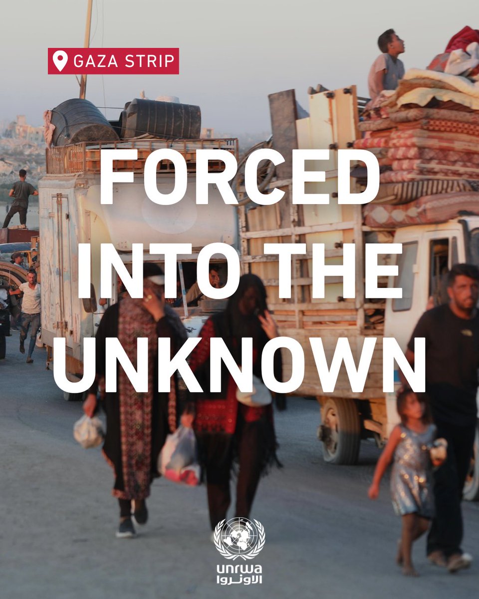 More and more people in #Gaza are forced to leave their homes.
Forced to take the road to nowhere.

There is no safe place for them to go.
There is no shelter.

Urgent action is needed for #CeasefireNow