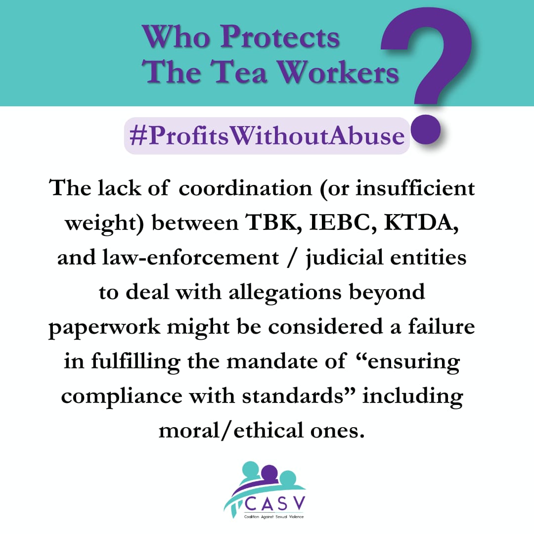 Sirfrankhub's tweet photo. Survivors saw their abuser cleared for leadership. The Tea Board of Kenya allowed John Chebochok to walk past accountability. #ProfitsWithoutAbuse https://t.co/hAnQyJRNBG