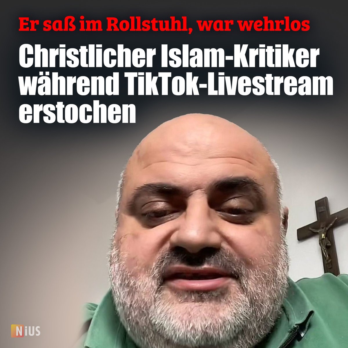 +++ Entsetzlicher Mord in Lyon +++ Der christliche Streamer Ashur Sarnaya saß im Rollstuhl, sprach über seinen Glauben. Mitten in einem TikTok-Live ist er  erstochen worden. 
nius.de/ausland/news/e…