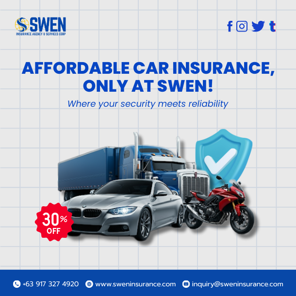 sweninsurance's tweet image. 🚗 Looking for affordable car insurance premiums?
We’ve got you covered at SWEN Insurance! ✅ Enjoy low rates with complete coverage—giving you protection and peace of mind on every ride.

📩 Get your FREE quote today!
Send us a message or drop a comment below.

#SwenInsurance