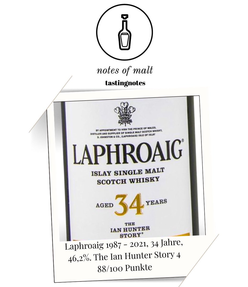 notesofmalt's tweet image. Der Laphroaig 1987, 34 Jahre, Ian Hunter Story Book 4 im Review: notesofmalt.de/Islay/Laphroai…

@Laphroaig #laphroaig #islay #islaywhisky #laphroaigwhisky #scotch #malt