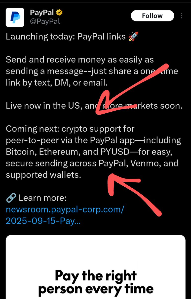 PayPal peer-to-peer crypto transfers coming soon