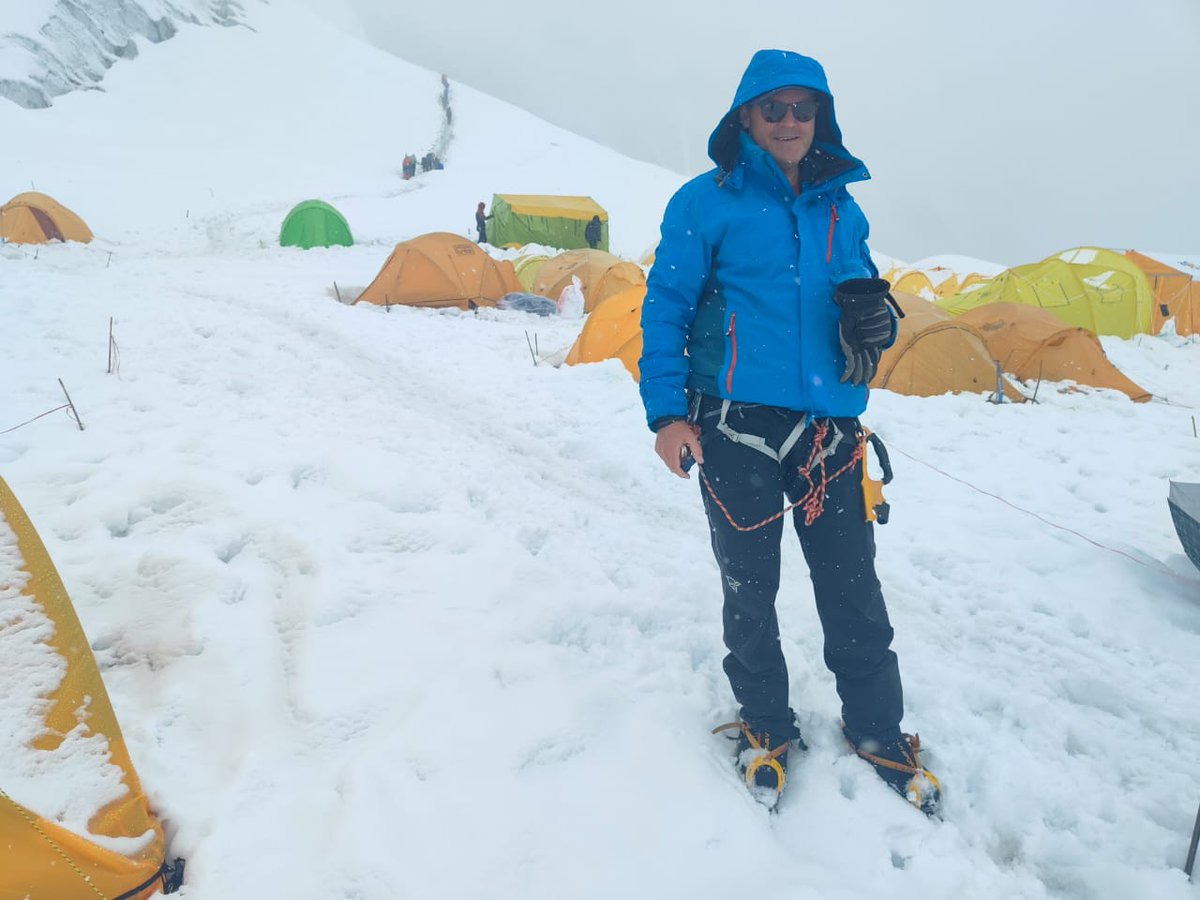 SummitClimbInc's tweet image. 15 Sept – Hike to Camp 1 in misty weather, enjoyed snacks and tea, glimpsed the route to Camps 2 &amp;amp; 3, then back to Base Camp for rest and dinner. 🏔️ More – SummitClimb.com/ManasluNews

#Manaslu #Camp1 #ClimbingLife #Himalaya #Mountaineering #Expedition #HighAltitude #Adventure