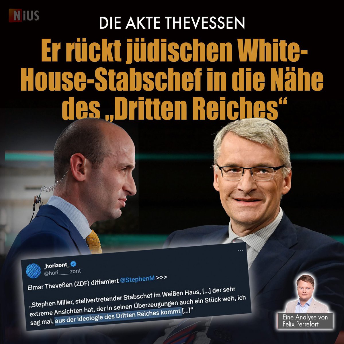 Theveßen droht, sein Visum in den USA zu verlieren, wegen äußerungsrechtlich ungeschützten Falschbehauptungen gegenüber zentralen Konservativen in Amerika. Ist das berechtigt? Auf NIUS schreibe ich über die „Akte Theveßen“: Der Leiter des ZDF-Studios in Washington tritt seit