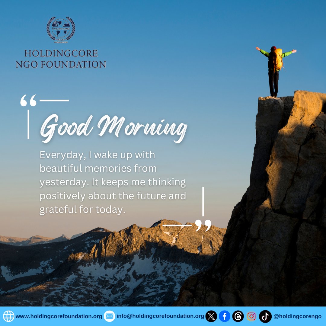 Holdingcorengo's tweet image. Your energy is directed by your thoughts. The combination of optimism and gratitude is an unstoppable force that will propel you toward your goals. 

 #ThinkPositive #HoldingcoreEMPFoundation #GratitudeIsKey #FutureForward