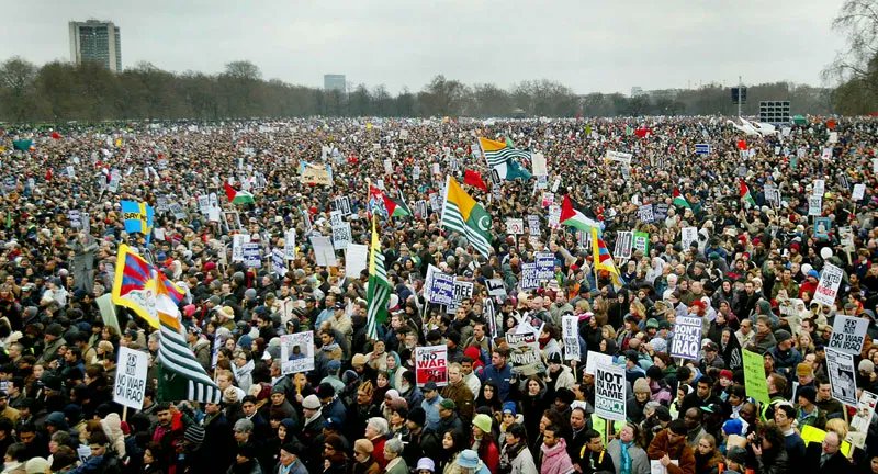 donmcgowan's tweet photo. The Big Lie.

Tommy Robinson is trying his very hardest to gaslight the country.

The march on Saturday was NOT, in any way, attended by three million people. Not even in the same ballpark.

By constantly pushing the big lie, he's trying to create a narrative of the state against the people. That we're being lied to.

It's part of his plan to sow division and hatred across the nation … and people are falling for it. Not three million but around 150,000 people have fallen for it.

I wanted to check some figures because Yaxley-Lennon yesterday claimed that it was the largest protest in UK history.

Off I hobbled [bad back at the mo] to Wikipedia for a general overview of our history of protests, and lo and behold, what is the top of the list? Unite the Kingdom with its claim of 3,000,000 attendees.

Since I first checked, this has been edited, re-edited and deleted, before being reinstated at the top of the table again. At time of writing [6:58], it was still atop the table.

Robinson is utterly determined to keep that figure in the mind of his public. But why? We all know that it's a lie.

A test. He's testing his following and also the will of the people to shout him down. 

The man is so versed as a liar, he's trying to pull off some Derren Brown shiz — to see if he can convince the people in the UK to disavow their own eyesight. 

Hubris and formation of a parallel reality, in which his echo chamber becomes even angrier than they already are. They still couldn't explain why, though.

You see, this was a big deal to them. It's their Precious — Free Speech. Would the authorities shut them down?

As it turns out, no, they were not shut down. The march was allowed to go ahead [as is their right]. They had some truly vile guest speakers — from outright racists to a worryingly young child in a Union Jack dress, to a billionaire that tried to foment violence on the streets of the UK.

Was it shut down? No. It was allowed to be spoken in front of a crowd of thousands [not millions].

So now Robinson finds himself in a bit of a pickle. No free speech stormtroopers came rushing in to shut it down, so he has to create a new seam of division … the crowd numbers.

I have read my accounts of why it couldn't possibly be three million — from mathematical equations through to health and safety calculations. There is one surefire way though to work it out … our eyes.

Look at the Stop the War demo images below. There were between, 1 and 2 million people at that — the biggest protest in UK history. Saturday's march pales into insignificance in comparison.

They had a good turn out, but it still shows us that hate never trumps the good in people.

Sorry, Tommy, but your lie is destined to fail.

Images from the Imperial War Museum — :

https://t.co/tTVmsGi8f0