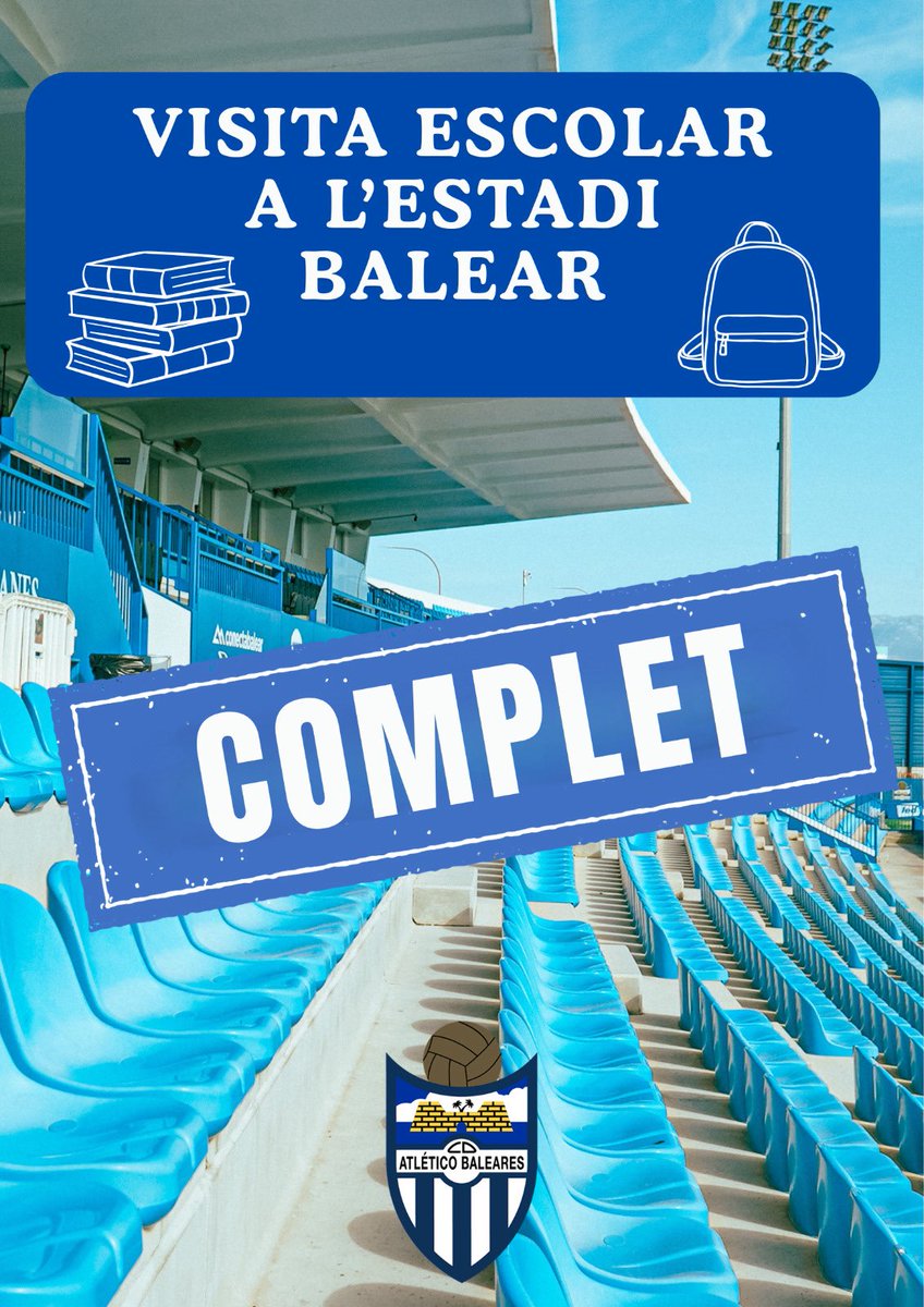 Esteim emocionats per anunciar-vos que la nostra iniciativa d’obrir les portes de l’Estadi per donar a conèixer el funcionament d’un club professional i la nostra aposta pel <a href="/ATBFem/">Balears FC</a> ha estat un èxit.

Gràcies a les escoles per l’acollida. Hem obert qualque data més.