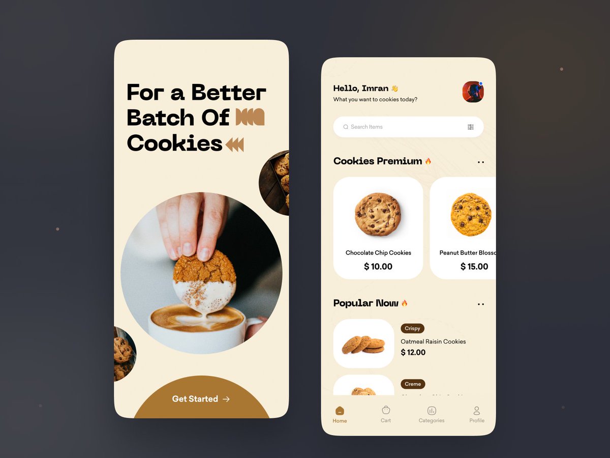 imran__molla's tweet image. Cookies eCommerce App 🫰

#cookiesapp #appdesign #ecommerceapp #cokkies #app #mobile #mobileapp #ui #ux