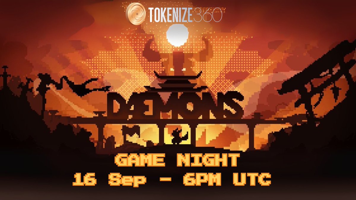 Tokenize360's tweet image. The @daemons_gamefi Clan Tournament launched yesterday… and we’re not here to spectate 😎

Join us tonight as we’re grinding the leaderboard together in our Daemons Game Night ⚔️

💵 USD prizes, FREE Daemons NFTs + Tokenize Points up for grabs!

Squad up tonight and climb with…