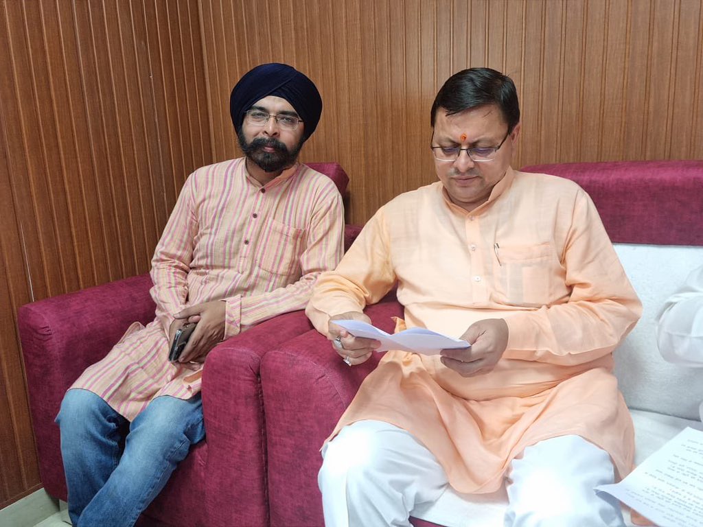 Tajinder Bagga (@tajinderbagga) on Twitter photo उत्तराखंड के युवा व लोकप्रिय मुख्यमंत्री श्री <a href="/pushkardhami/">Pushkar Singh Dhami</a> जी को जन्मदिवस की हार्दिक शुभकामनाएँ। बजरंगबली आपको उत्तम स्वास्थ्य, दीर्घायु और असीम सफलता का आशीर्वाद दें। उत्तराखंड के युवा व लोकप्रिय मुख्यमंत्री श्री <a href="/pushkardhami/">Pushkar Singh Dhami</a> जी को जन्मदिवस की हार्दिक शुभकामनाएँ। बजरंगबली आपको उत्तम स्वास्थ्य, दीर्घायु और असीम सफलता का आशीर्वाद दें।