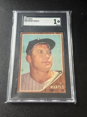 1962 Topps Baseball Mickey Mantle Card #200 SGC 1 New York Yankees #ad #thehobby cardpromoter.com/2025/09/15/bas…