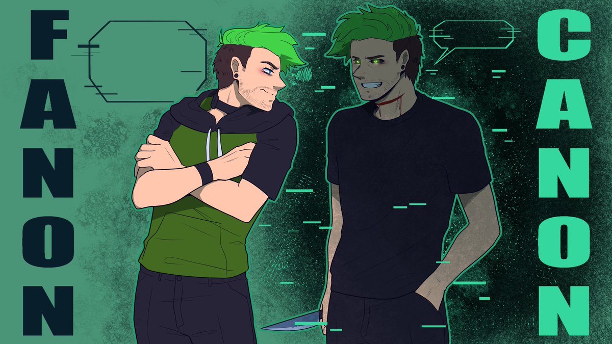 Made this title card for the <a href="/AnomalyOrbs/">Anomaly Observers</a> video a while back 💚💚💚

Looking for refs of old anti was wild! I feel like I saw things I shouldn't have 😂😂😂

[ #jacksepticeye #septicart #antisepticeye ]