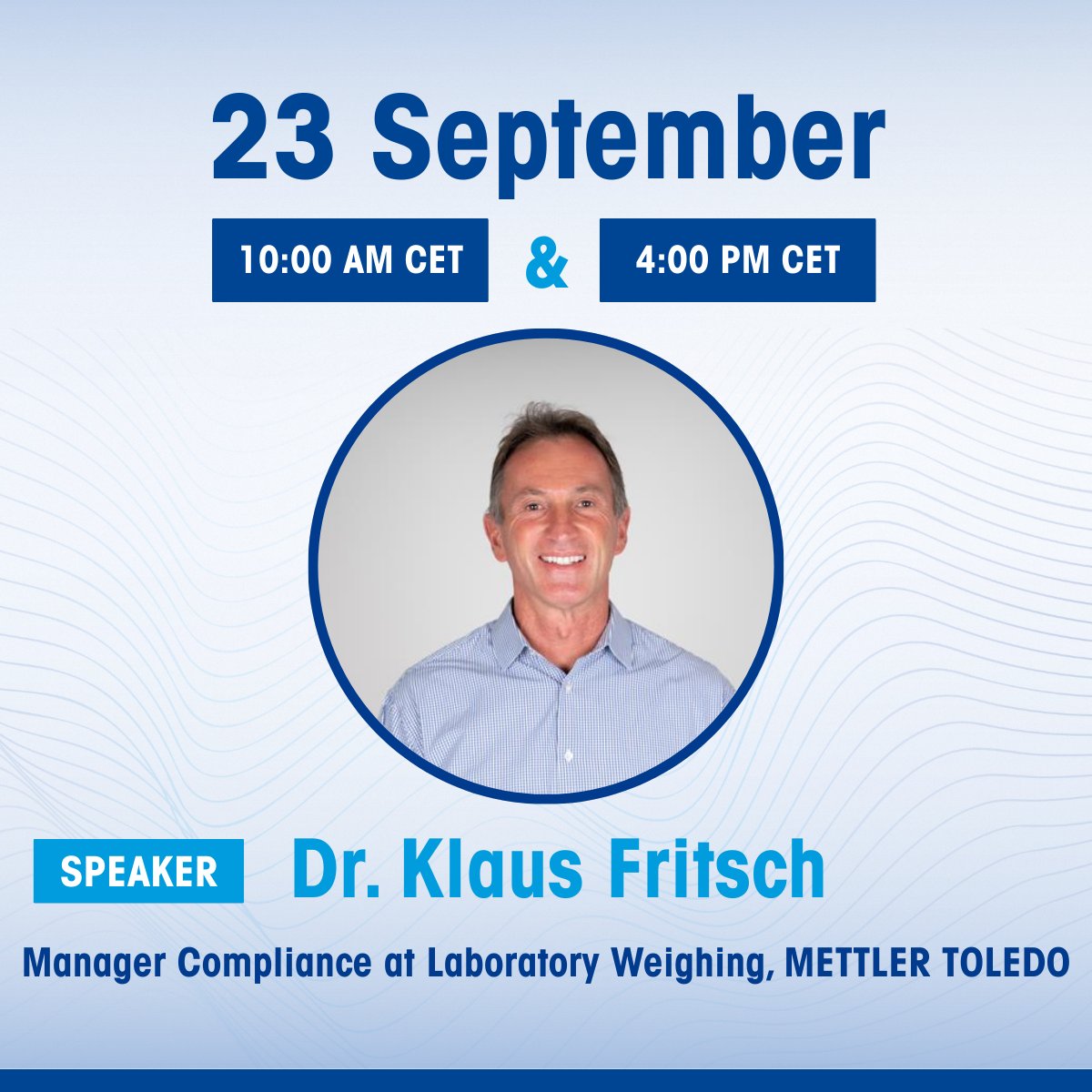 mettlertoledo's tweet image. #MettlerToledoWebinar | Join METTLER TOLEDO live webinar 📅 to learn about the latest USP Chapters 41 &amp;amp; 1251 changes. Stay #Compliant ✅ with revised #Pharmaceutical #Requirements on Balances. Register now! 🖥️✨ okt.to/OSl3Be